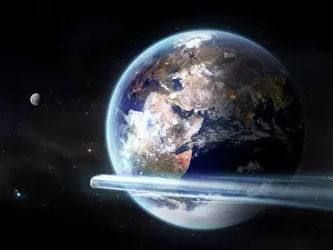 Satellites: Europe is burning in war, climate changed completely and ?
