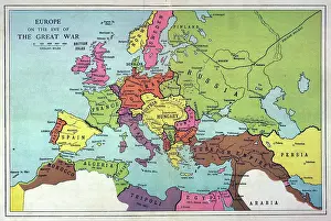 C1914: EUROPE MAP C1914