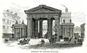 Euston: Euston Arch, Euston Station, London