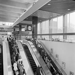 Escalators: Euston Station, London