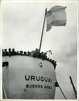 Mercantile: Eva Peron ship renamed Uruguay, Royal Albert Dock, London