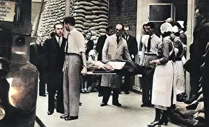 Evacuating: Evacuating hospital patients in World War Two