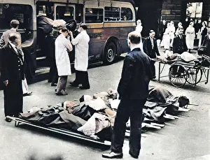 Evacuating: Evacuating hospital patients in World War Two