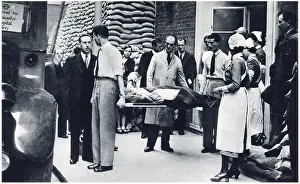Evacuating: Evacuating hospital patients in World War Two