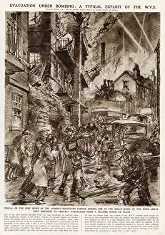 Popularly: Evacuation during the Blitz'; Second World War 1940