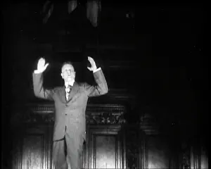 Sermon: Evangelist, Billy Sunday Delivering a Sermon