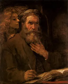 1661: The Evangelist Matthew, by Rembrandt