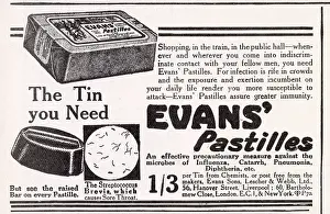 Sore: Evans pastilles advertisement