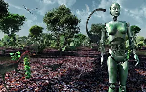 Omeisaurus: Eve taking a stroll through The Garden of Eden