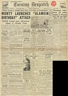 Rokossovsky: Evening Despatch front page Battle of the Scheldt
