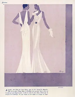 Clasp: EVENING DRESS / PATOU