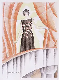 Gored: EVENING DRESS/VIONNET