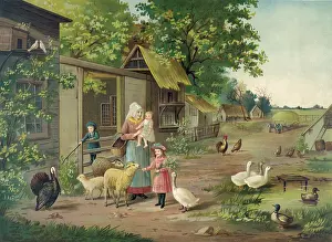 C1891: Evening on the farm