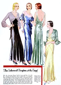 Taffeta: EVENING FROCKS 1932