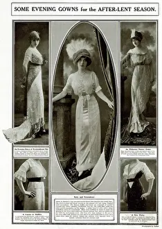 Diagonal: Evening gowns 1912