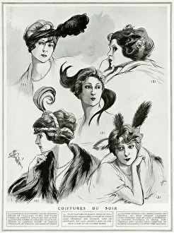 Headdresses: Evening hairstyles 1912