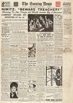 Superfortress: Evening News - Nimitz calls for caution - Japan surrender