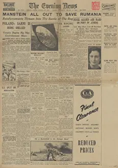 Zhitomir: The Evening News front page Red Army on River Bug