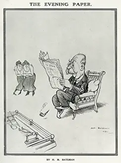 Disapproval: The Evening Paper by H. M. Bateman