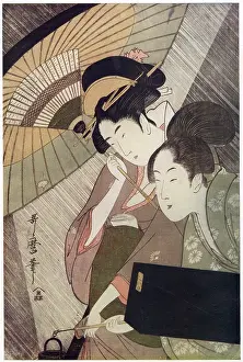 Sep23: Evening Rain by Utamaro
