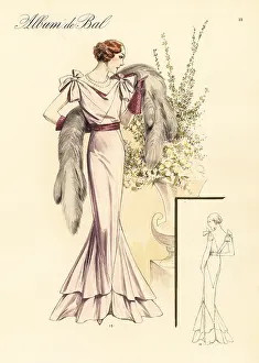 Special Edition: Evening robe in faille, 1935