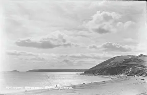 Beachgoers: Evening at Seaton Beach