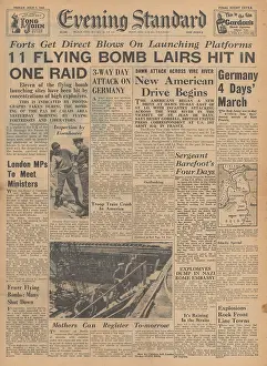 Haye: Evening Standard - US Air Force bomb V1 rocket sites