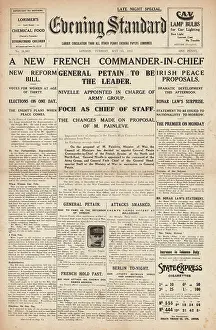 Nivelle: Evening Standard General Petain appointed Commander in Chief