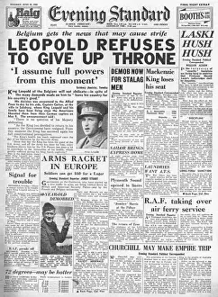 Laski: Evening Standard - Leopold refuses to give up throne