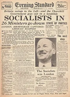 Somervell: Evening Standard (London) Attlee and Labour Win General Elec