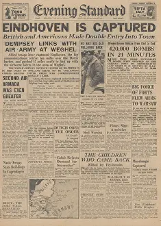 Bremerhaven: Evening Standard front page Battle of Arnhem