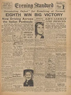 Temryuk: Evening Standard - Red Army advance on Eastern Front