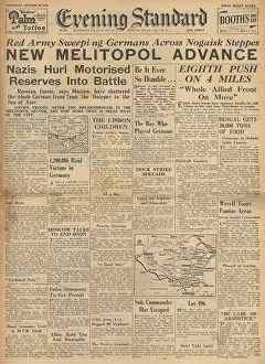 Volturno: Evening Standard - Red Army advances on Eastern Front