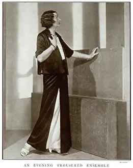 Coatee: An evening trousered ensemble by Jean Patou