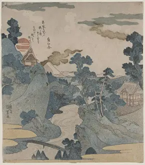 Hakone: An evening view of Fuji