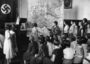 Revisionism: Event against the Treaty of Versailles at a school in Be