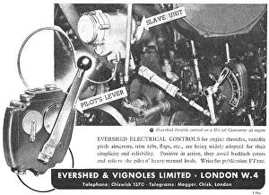 Evershed: Evershed & Vignoles Aircraft Controls