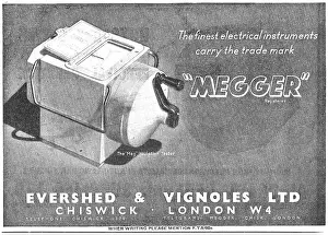 Tester: Evershed & Vignoles Megger Insulation Tester