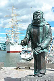 Masted: Evert Taube statue, Goteborg, Sweden