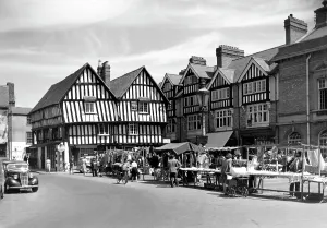 Evesham: Evesham, Market Square and Booth Hall c1955