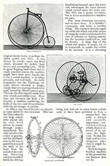 Contraption: The Evolution of the Cycle -- three cycling machines