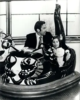 Dodgems: Ex-King Constantine of Greece in dodgem car, Copenhagen