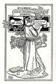 Horne: Ex Libris Bookplate, Joan Silvester Horne