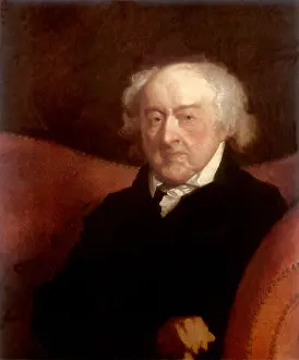 Reclines: Ex-President John Adams