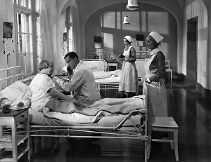 Stethoscope: Examination in a hospital