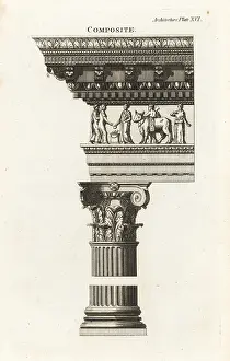 Acanthus: Example of the Composite order from the Arch of Titus, Rome