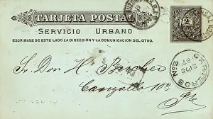 Postmark: Example of an early postcard, Argentina, South America