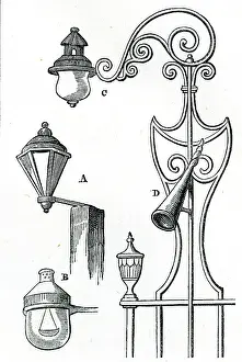 1709: Examples of 18th century street lamps