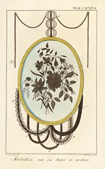 Interior Decoration: Examples of decorative chains made of human hair