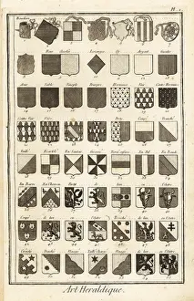 Chevron: Examples of heraldic terms describing a coat of arms